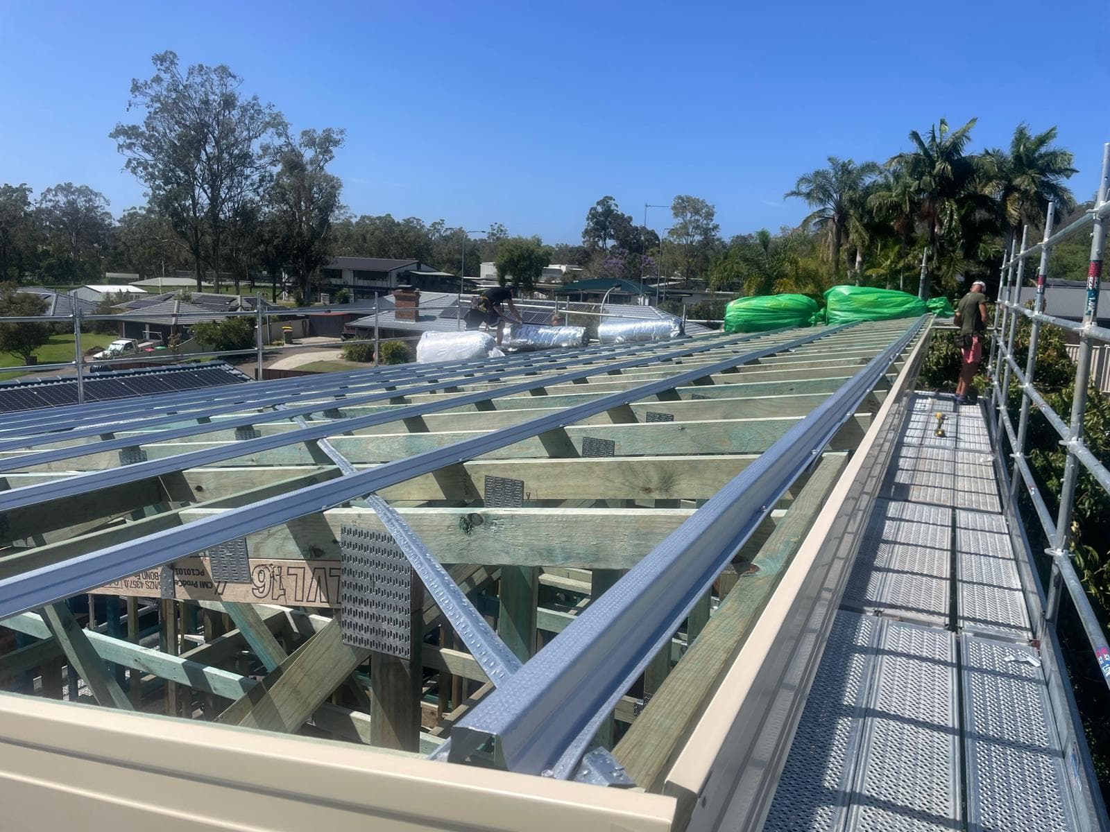 Roof before new installation in Helensvale Gold Coast - professional roofing services by CBMR licensed roofers near me